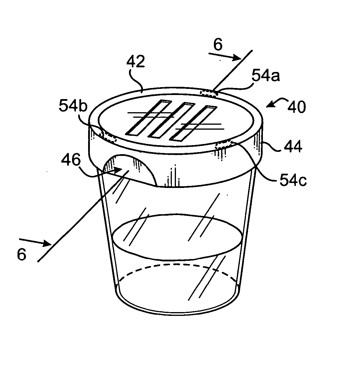 Fluid-specimen collecting and testing device and method for recording chromatographic assay test results