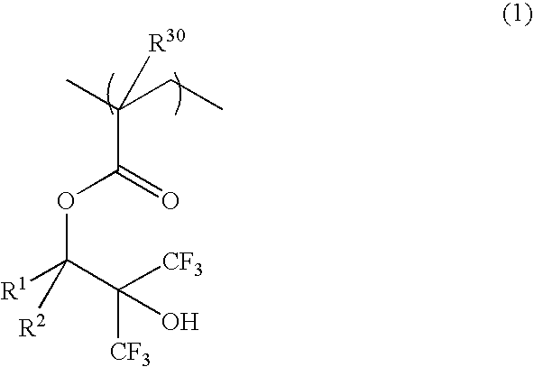 Polymer, resist protective coating material, and patterning process