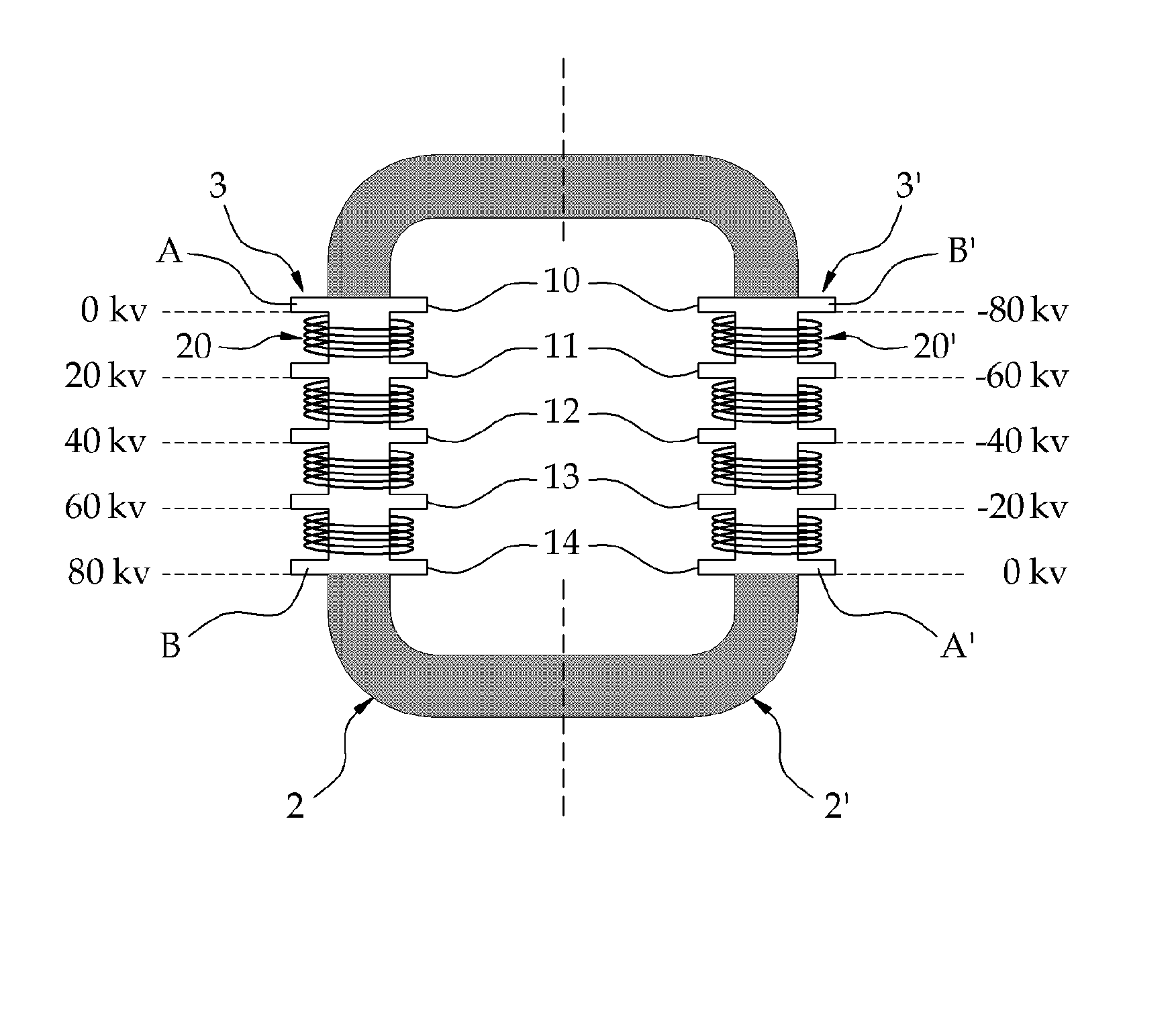 High voltage transformer