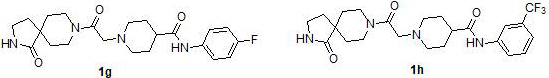 Preparation and application of diazaspirodecane piperidine carboxamides