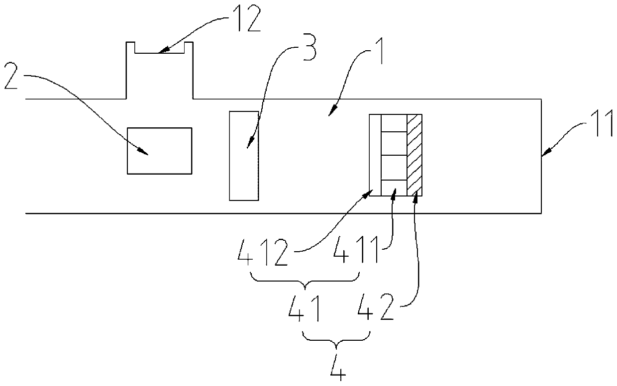 Automobile air outlet system with sterilization function