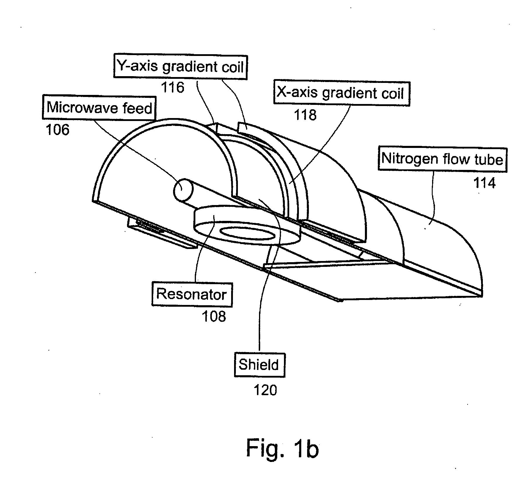 Probe and system for electron spin resonance imaging