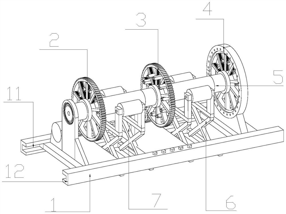 Roll welding device for precast pile reinforcement cage framework