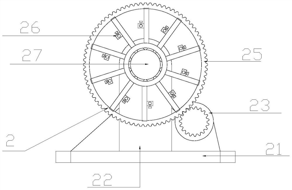 Roll welding device for precast pile reinforcement cage framework