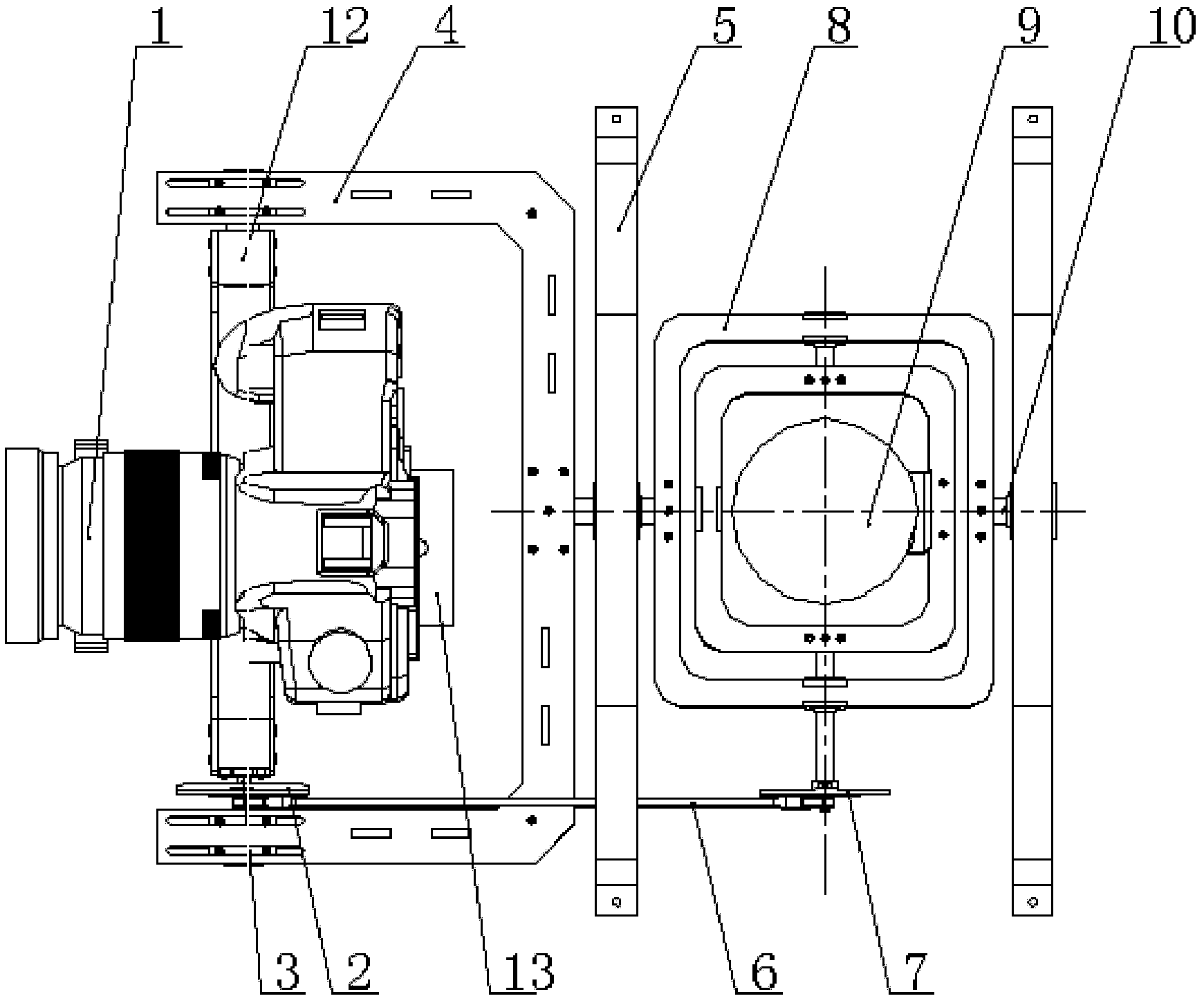 Gyroscope holder of unmanned aerial vehicle