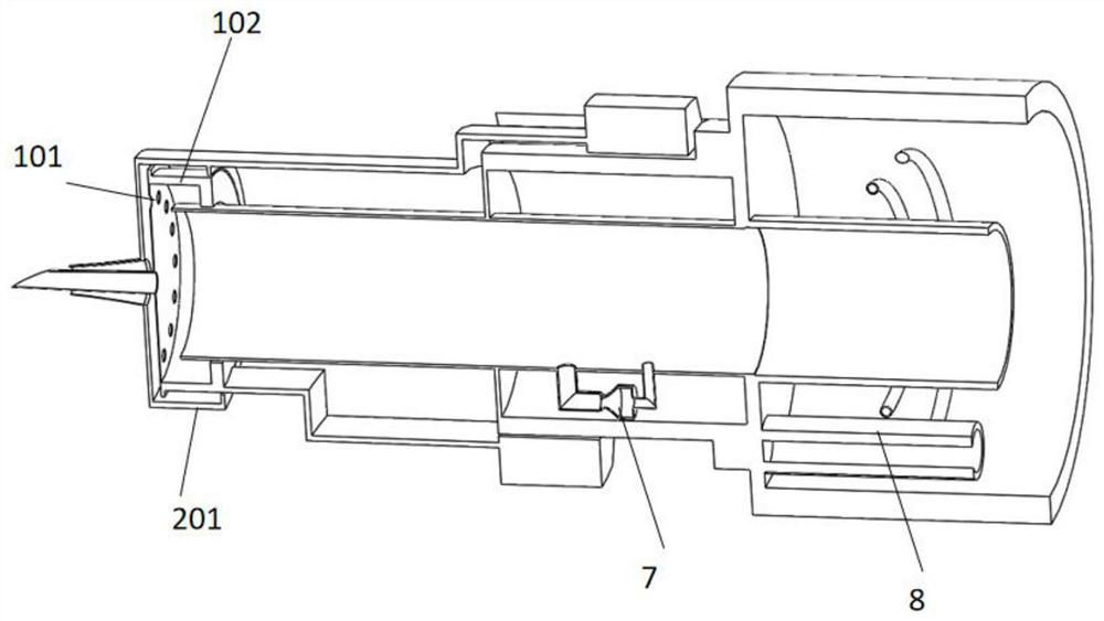 Flushing needle for anterior chamber paracentesis