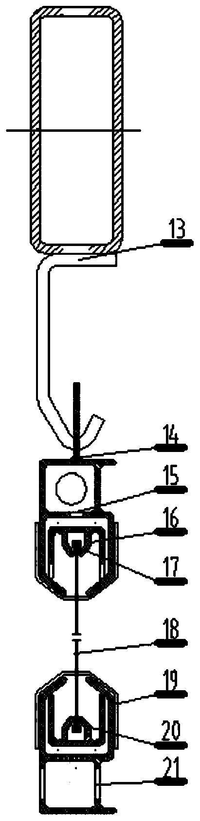 Flexible net dust collection device, dust removal system and dust removal method