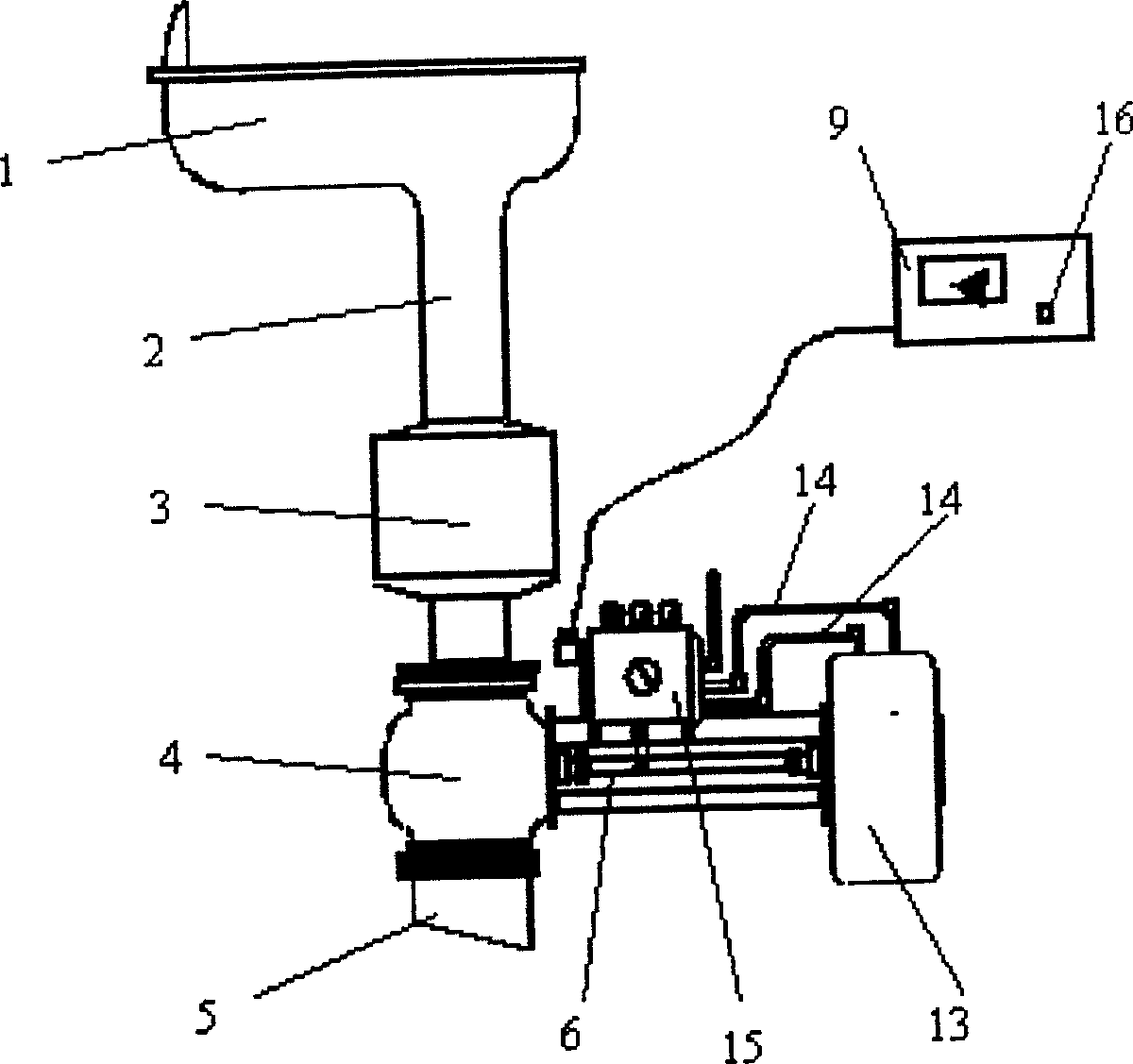 Sanitation device for train carriage toilet