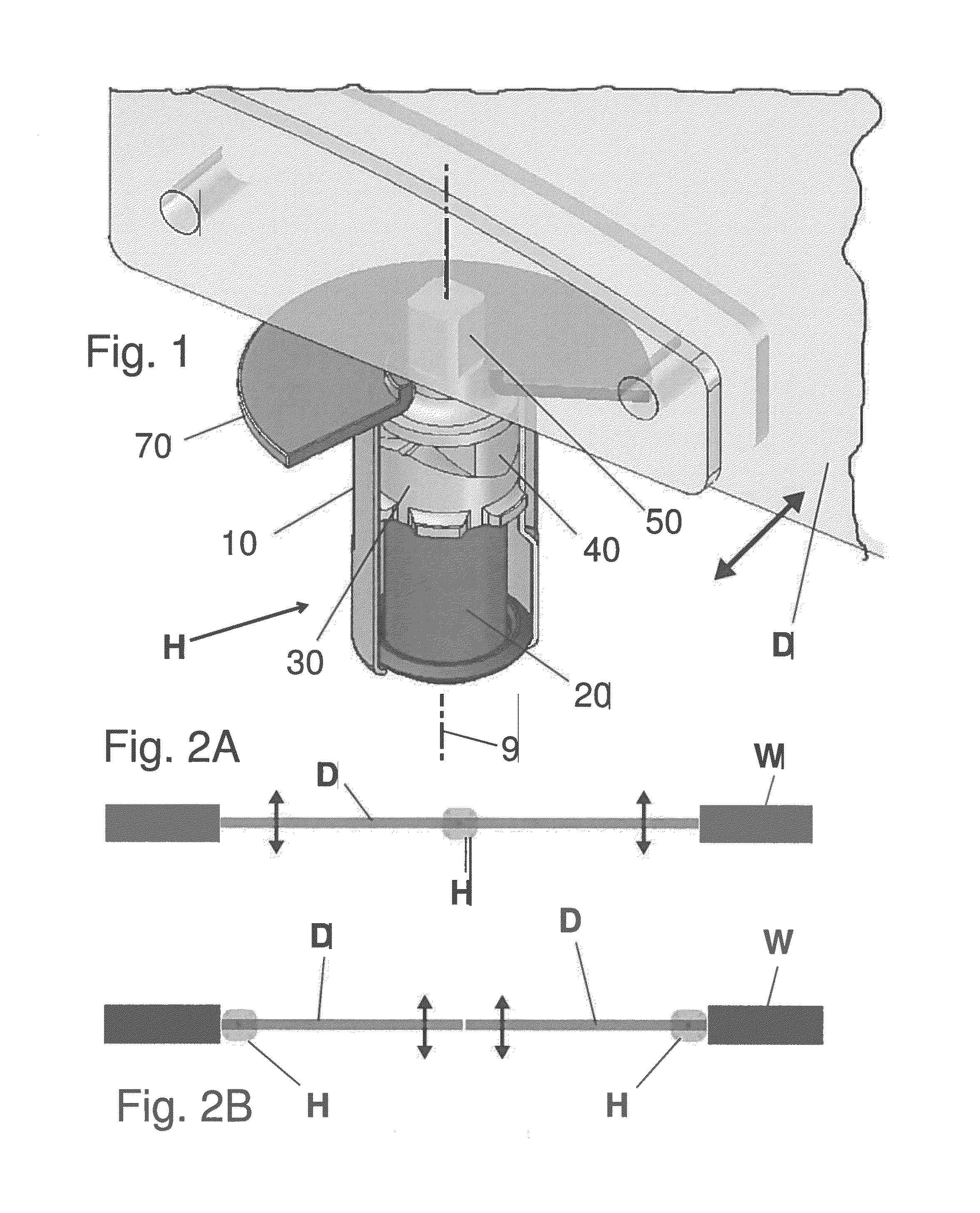 Spring-biased floor-mounted door hinge