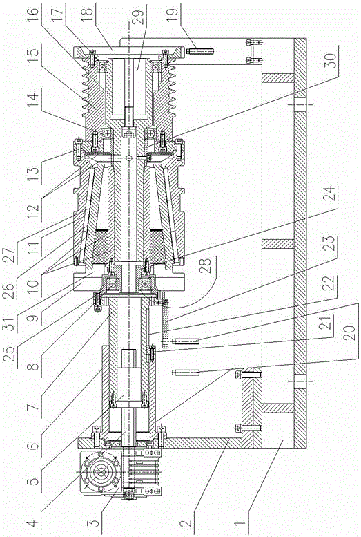 Dedicated electromagnetic torque-variable speed adjuster for oil pumping unit