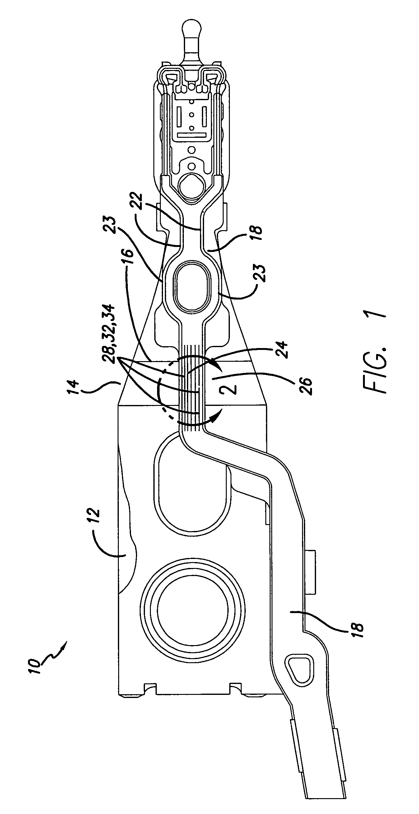 Impedance control with reduced stiffness contribution from electrical interconnect