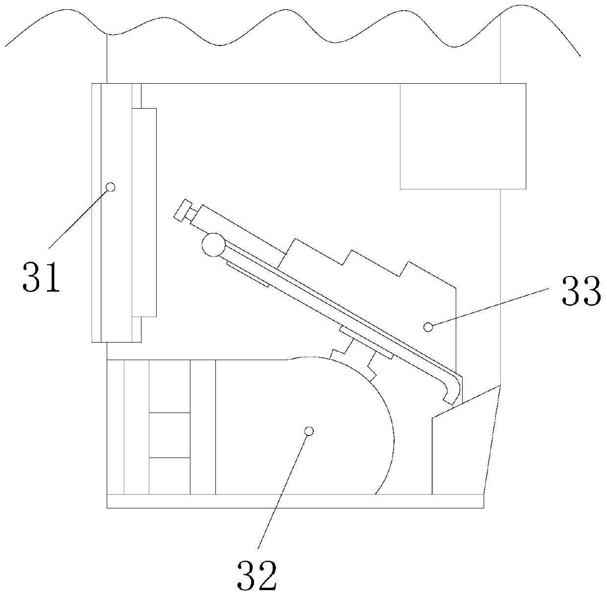 Capacitor core vacuum drying device for improving heat conduction of water molecules