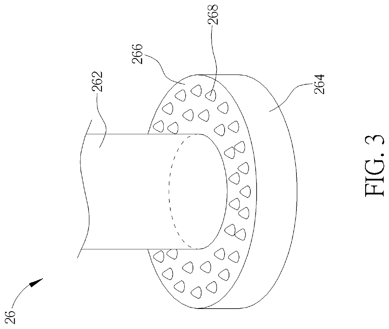 Strap securing structure of footwear article