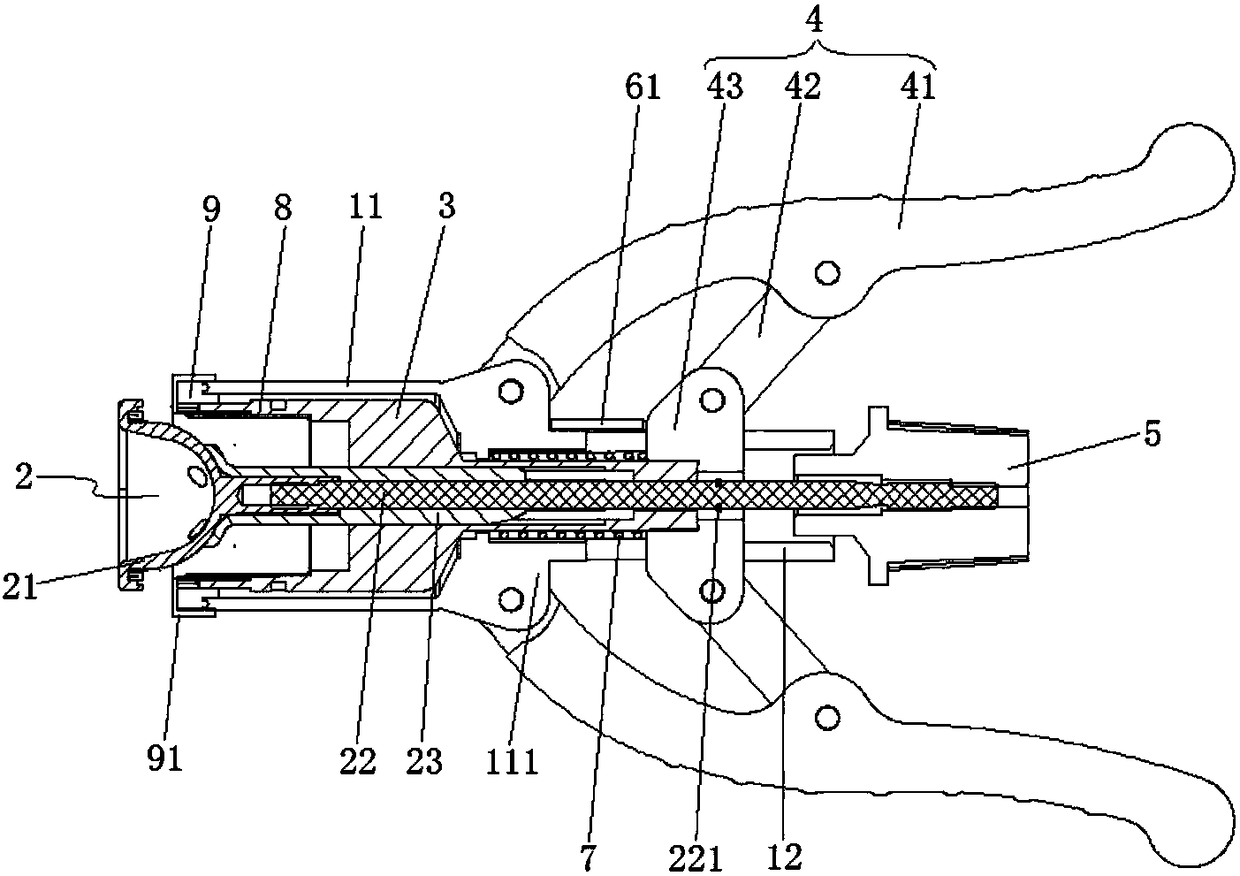 Prepuce cutting stapler with safety mechanism