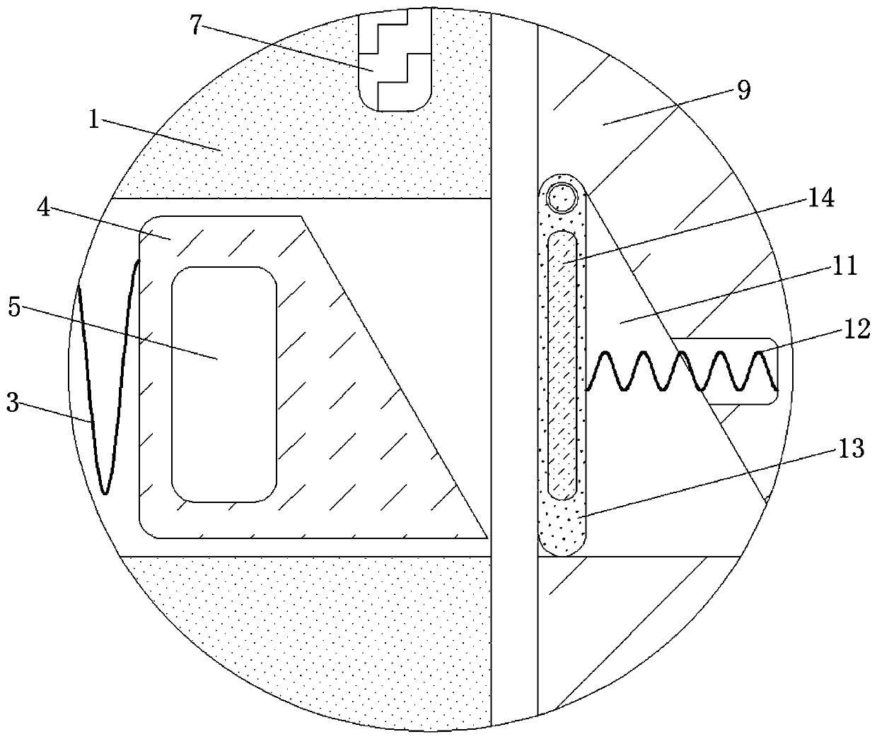 Electromagnetic control-based mistaken pulling prevention device for intelligent household appliance