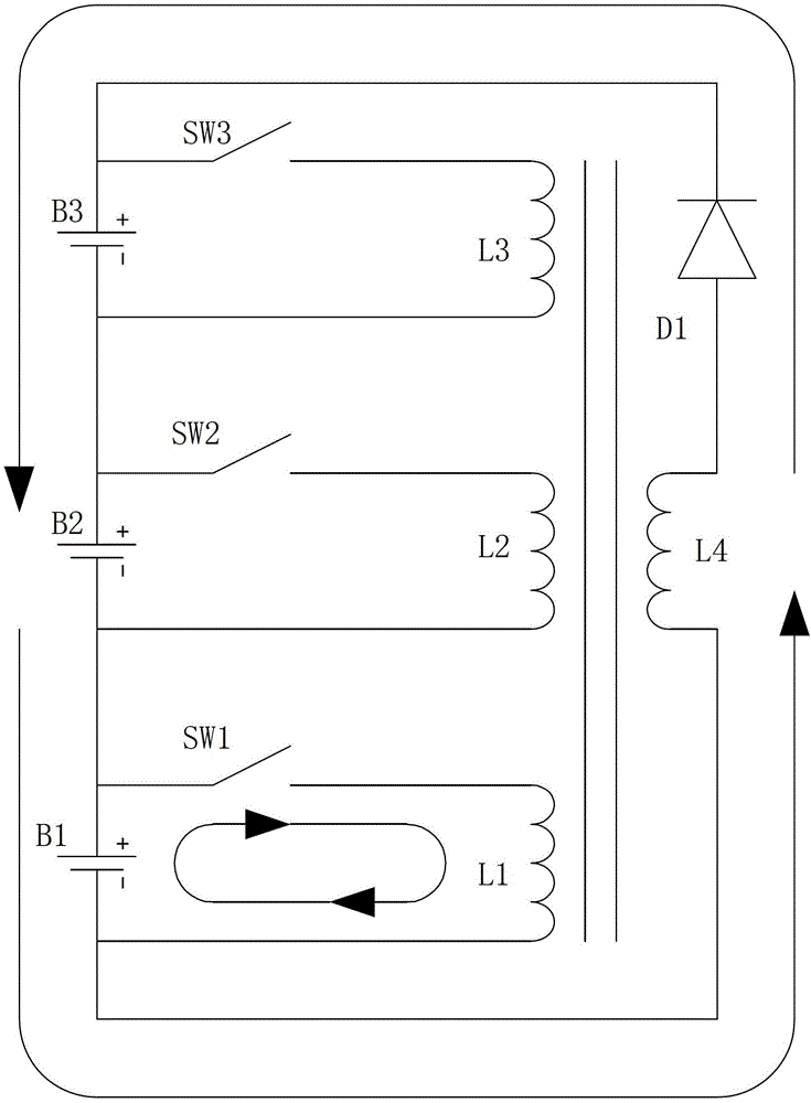 Battery pack active equalization circuit based on feedback control, and control method thereof