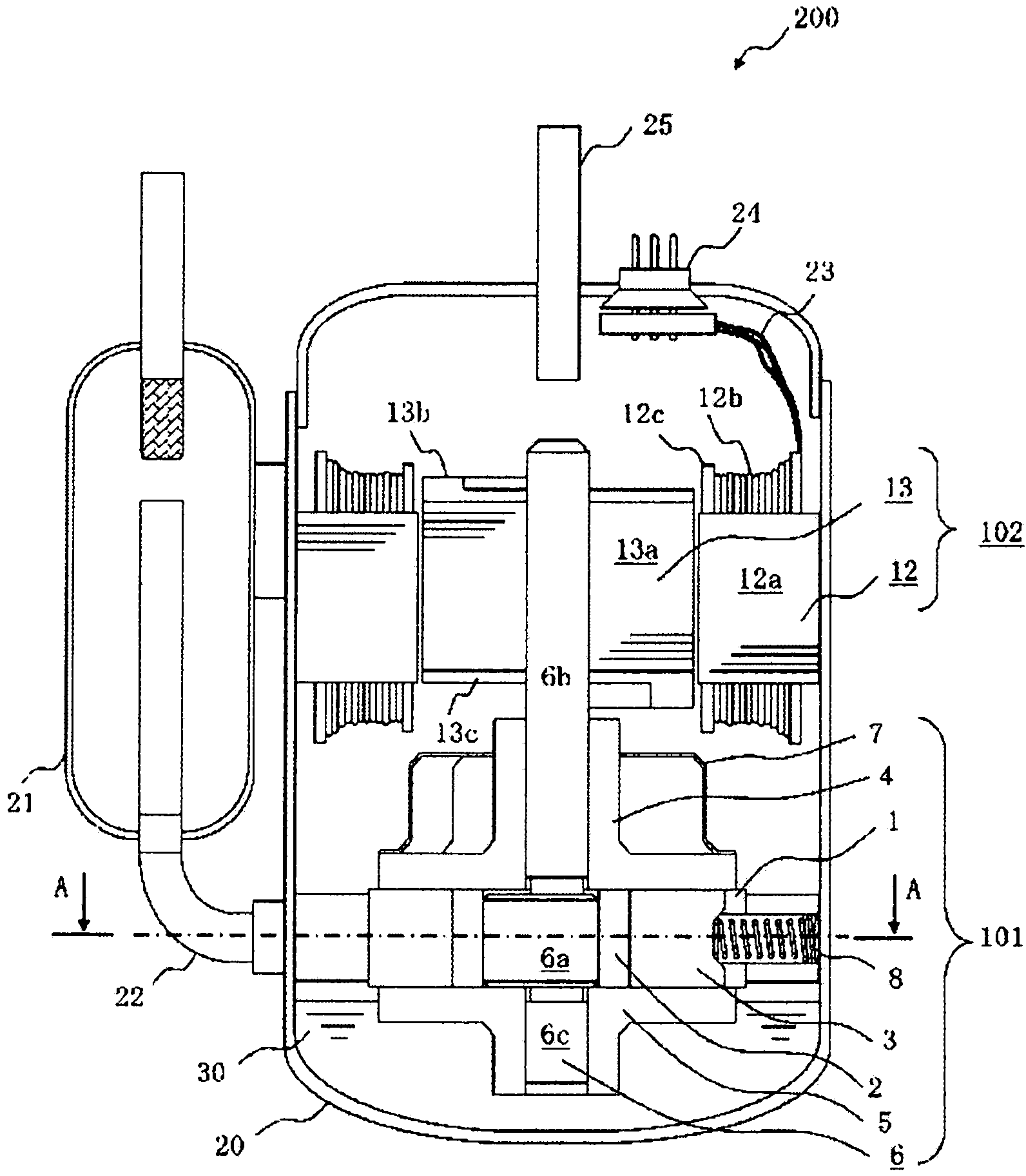 Refrigerant compressor