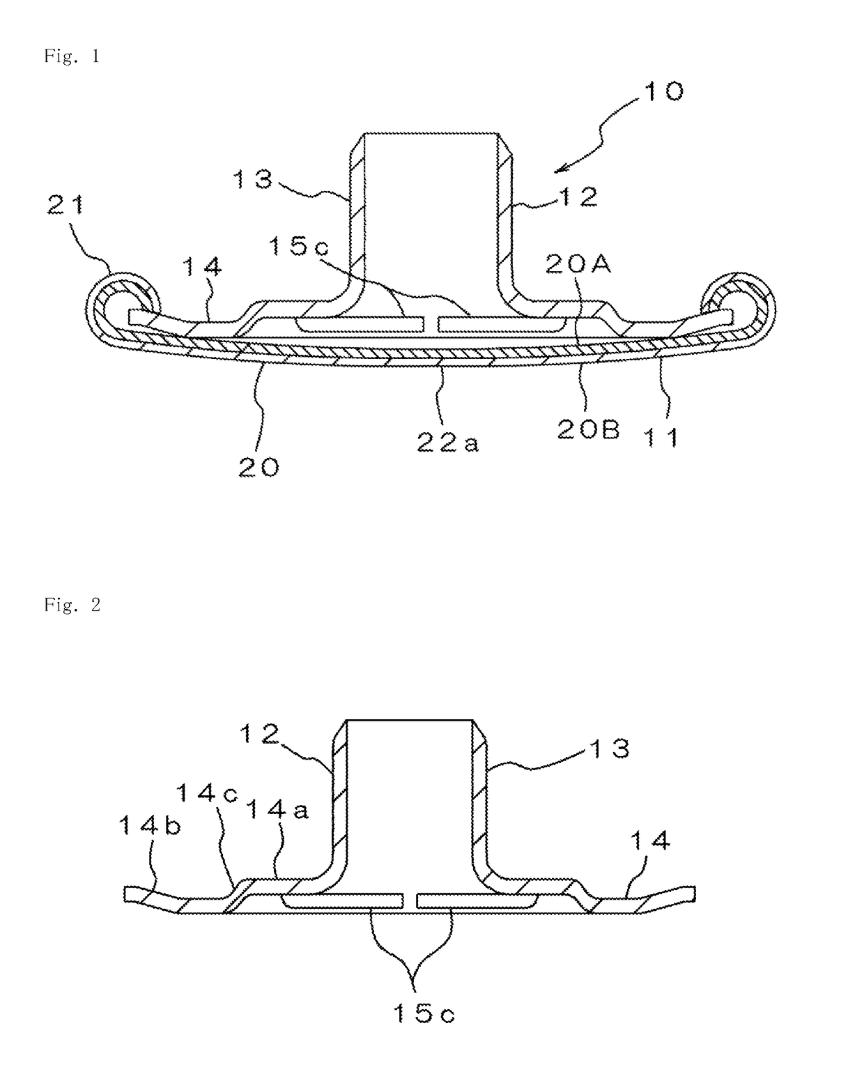 Cap, button group and method for forming button group