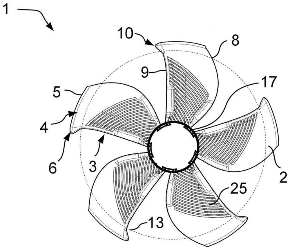 Fan impeller of axial-flow ventilator and axial-flow ventilator