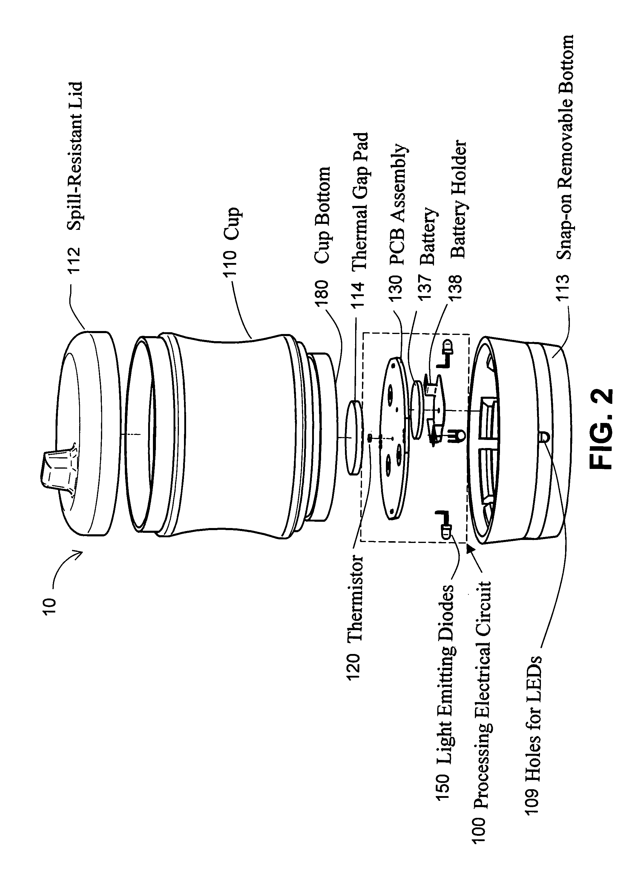 Spill-resistant beverage container with detection and notification indicator