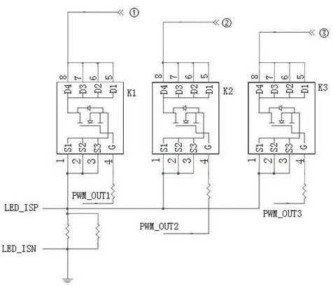 A led driving circuit and a projector