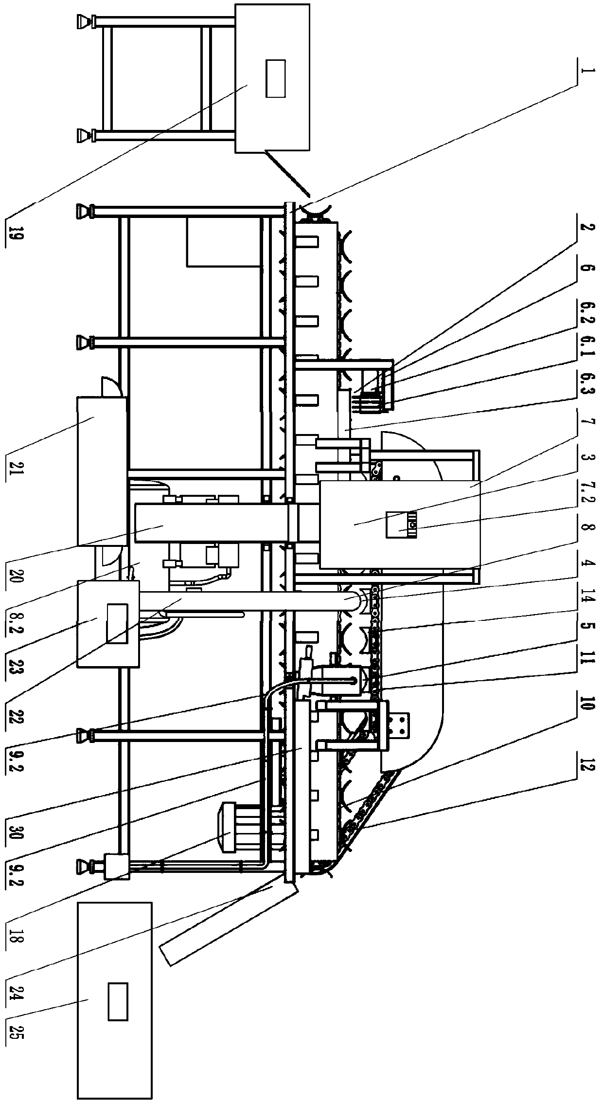 Device for automatically removing head and viscera of freshwater fish