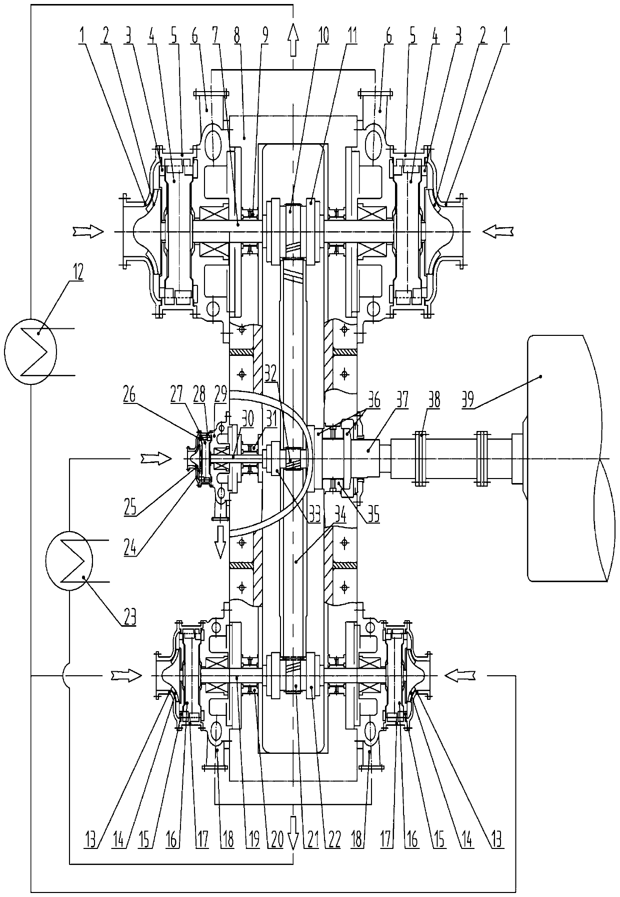 Supersonic ultrahigh pressure carbon dioxide compressor unit