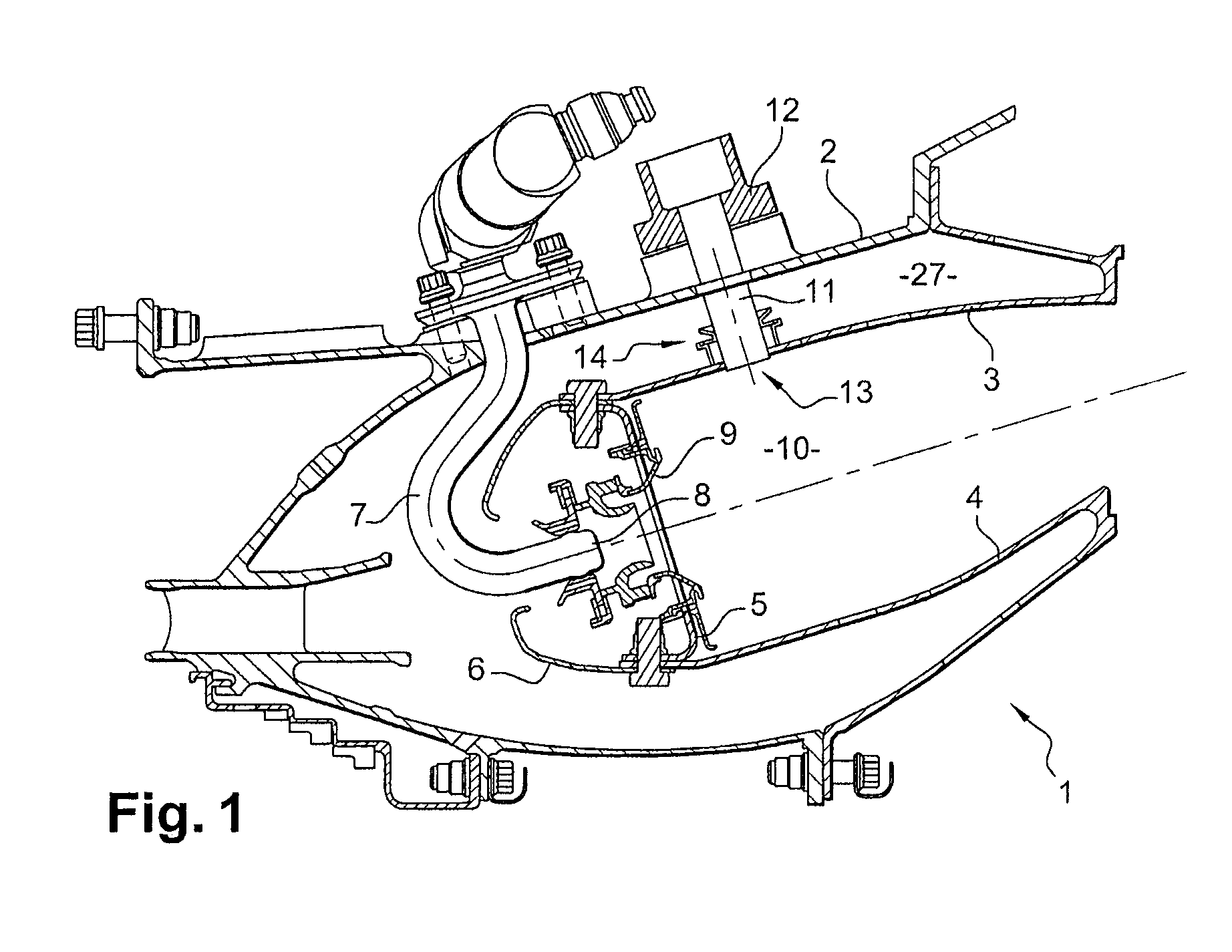 Guiding an ignition spark plug in a turbomachine combustion chamber