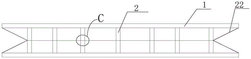 A tension beam based on bamboo structure