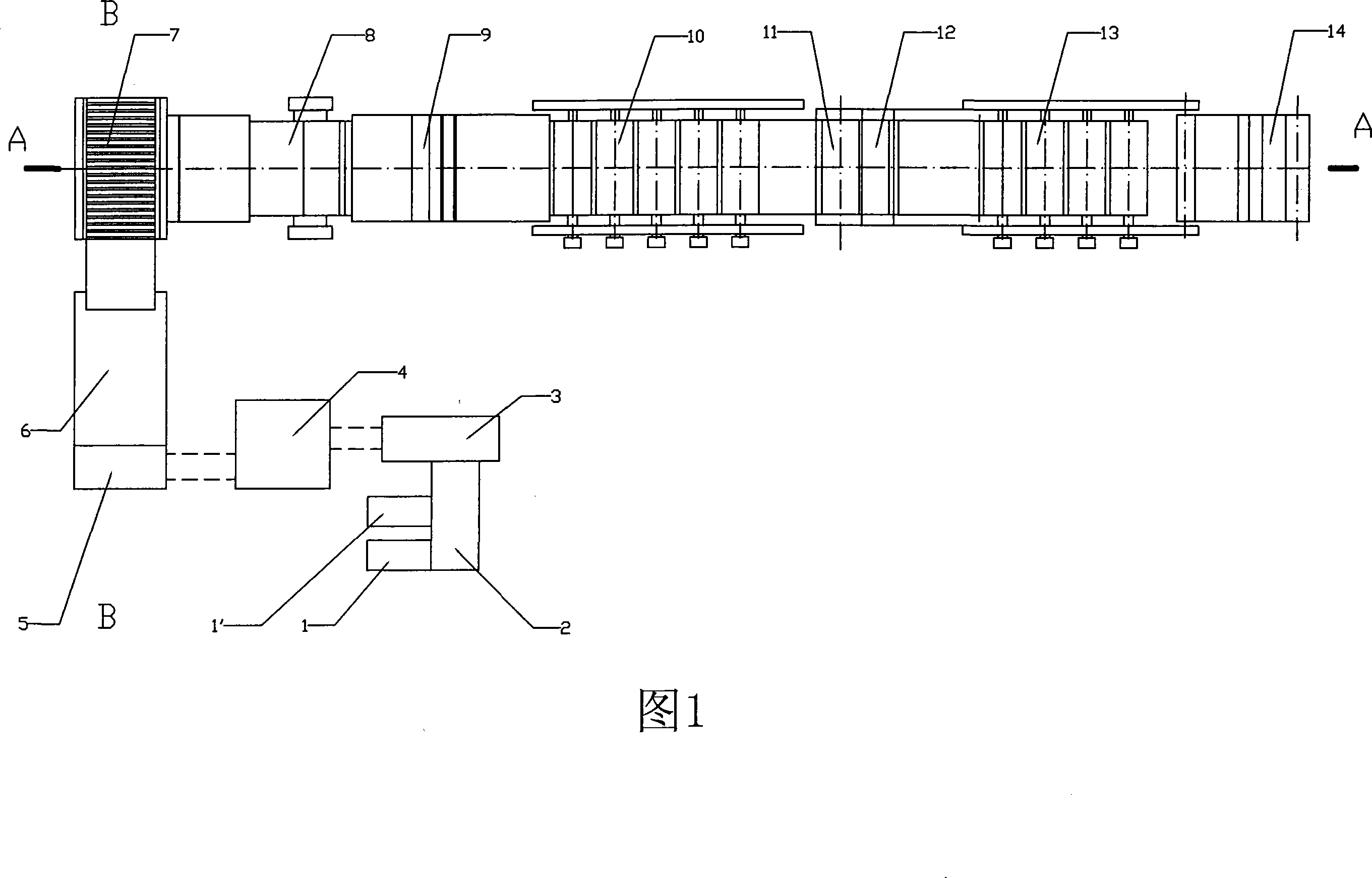 Device for preparing environment-friendly type bast fiber film