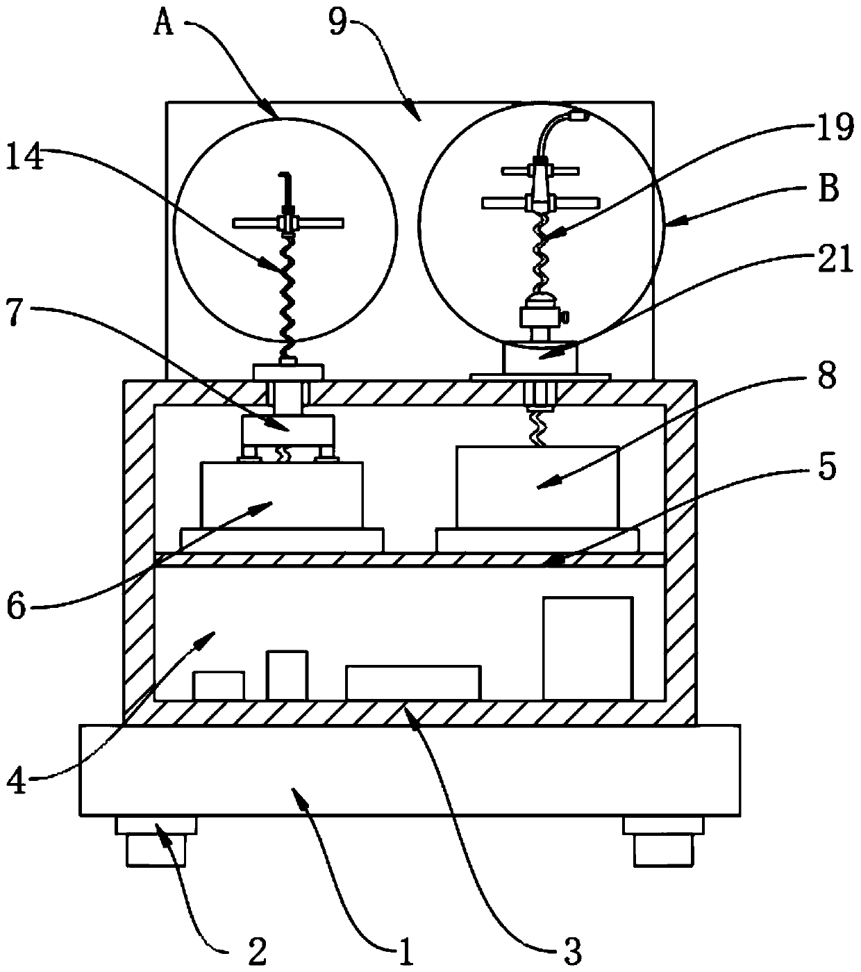 Throat drainage drug delivery device for respiratory medicine department