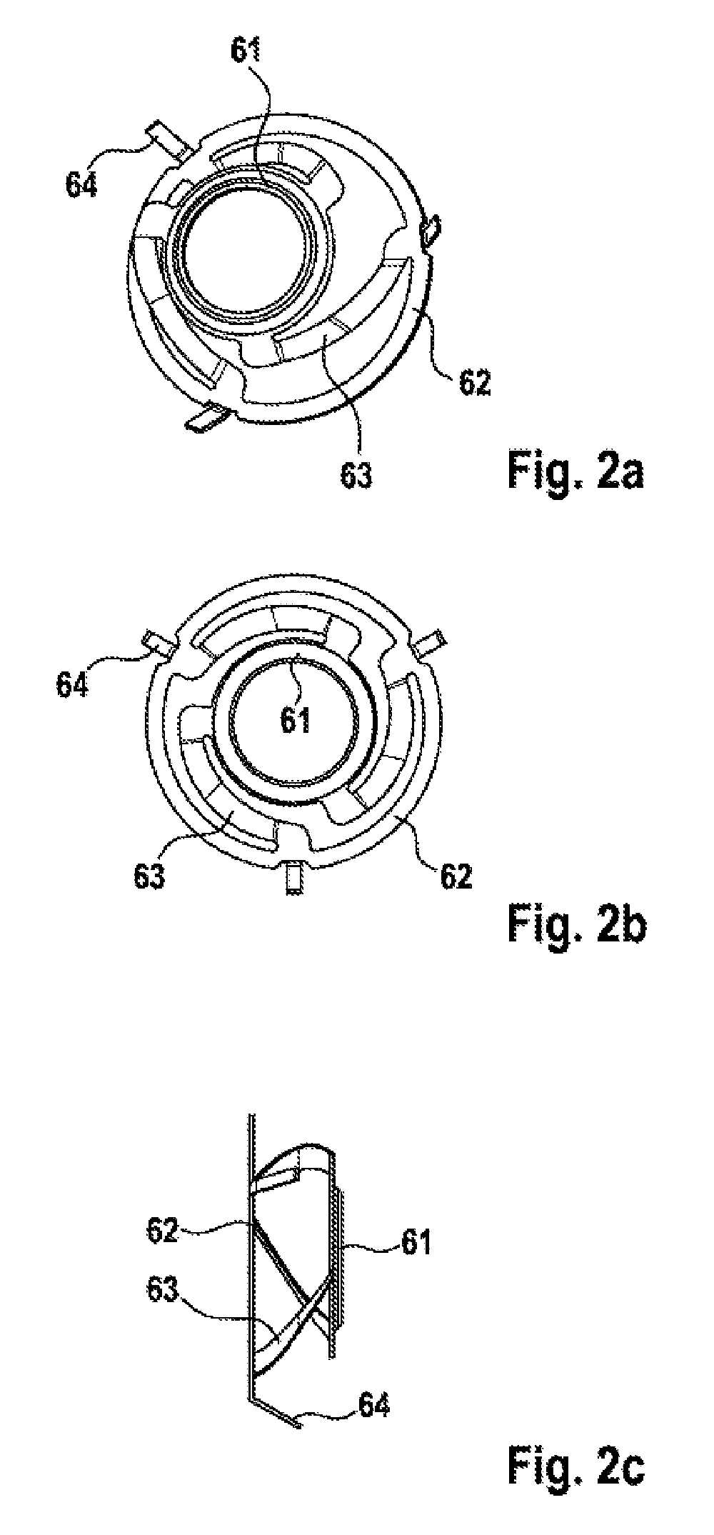 Electric machine having an axial spring element