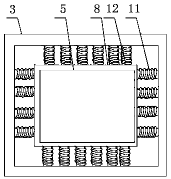 Battery shock absorber of new energy automobile