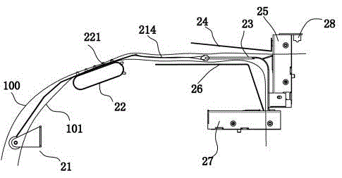 Multi-bill chain type bill separating printer capable of automatically folding retention lists