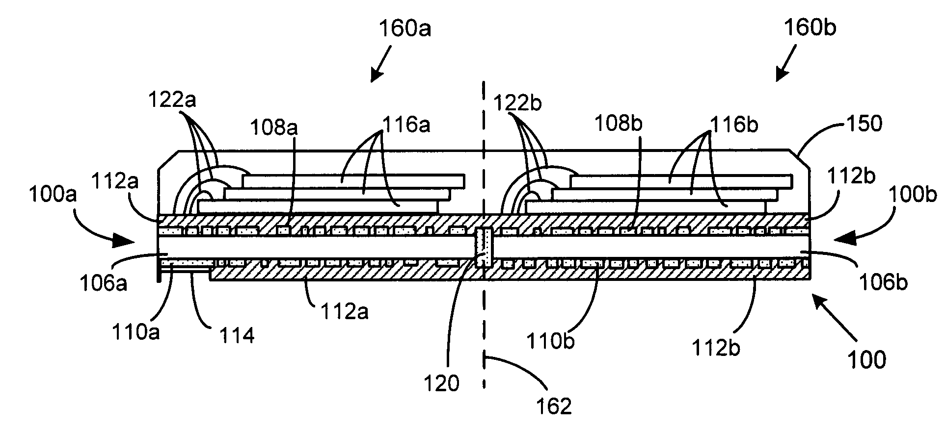 Interconnected IC packages with vertical SMT pads