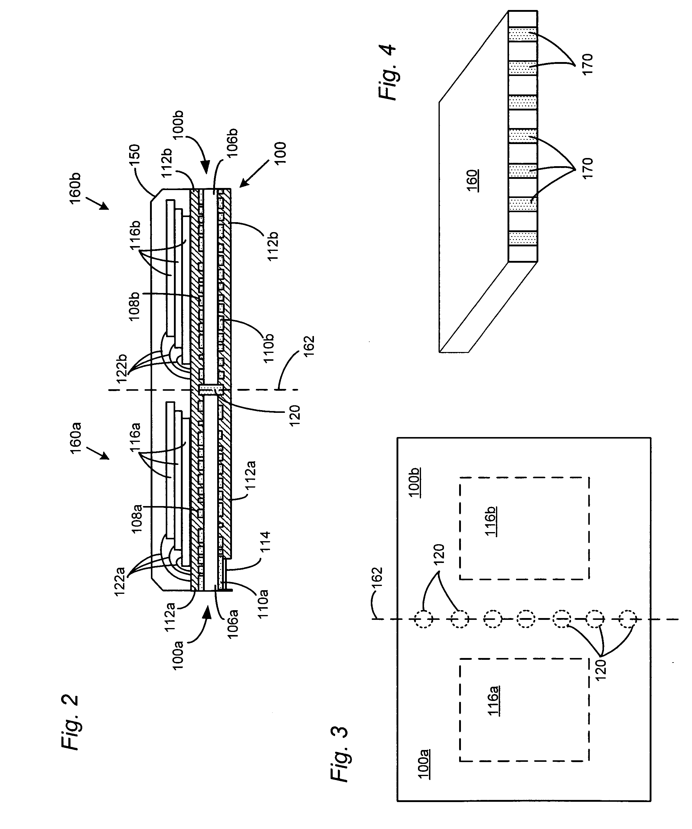 Interconnected IC packages with vertical SMT pads