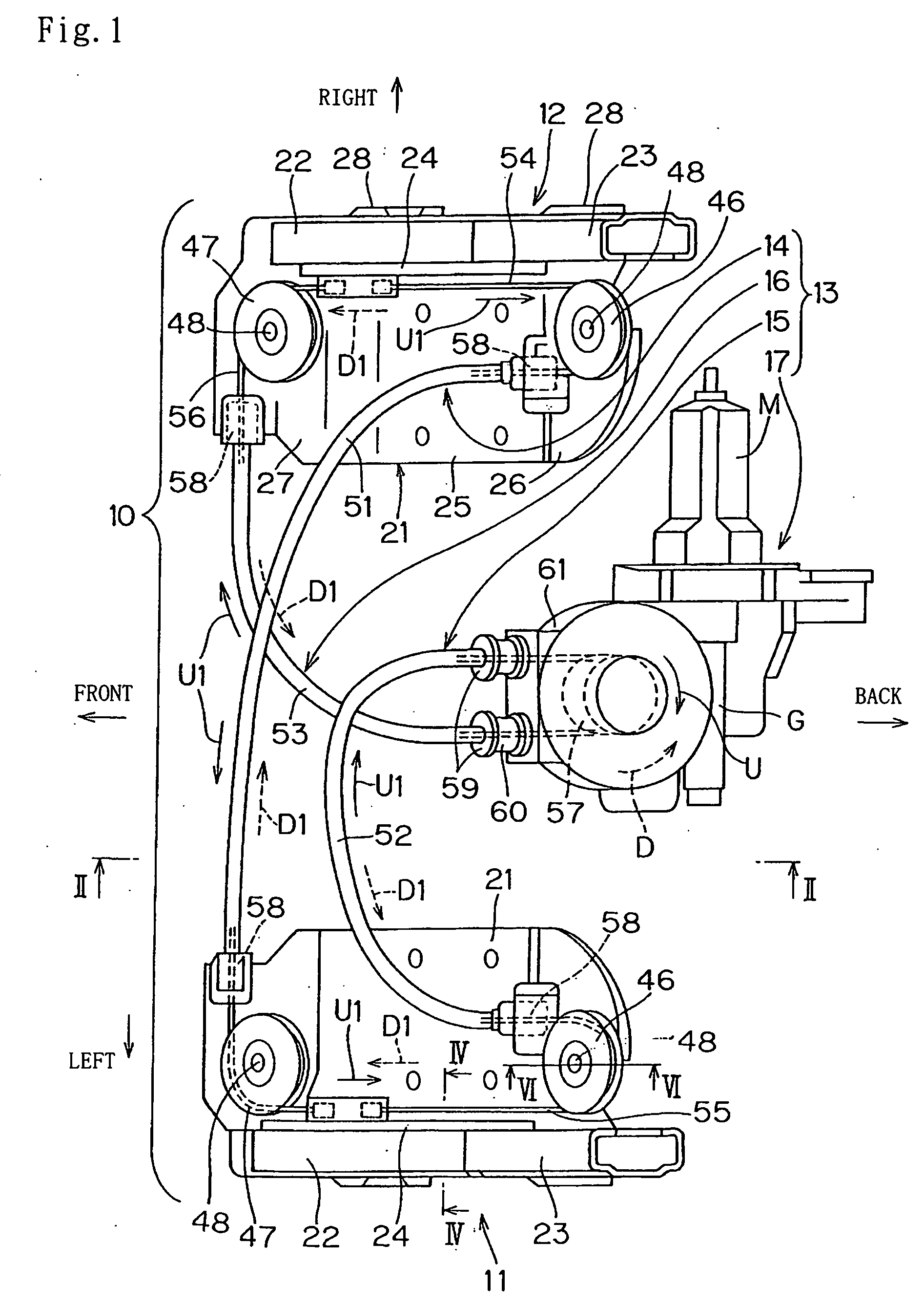 Apparatus for driving windscreen of vehicles