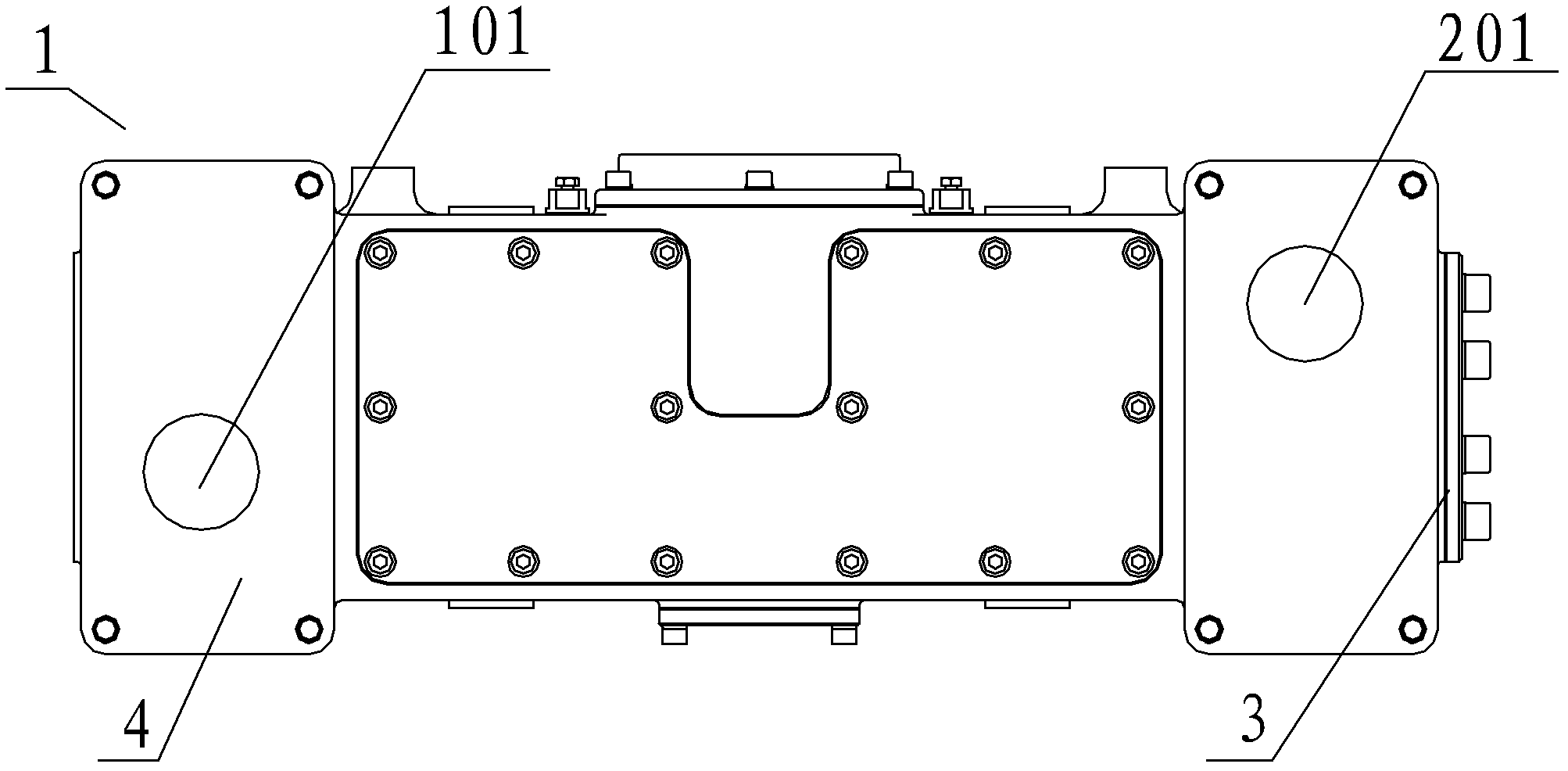 Constant temperature water tank structure of diesel engine