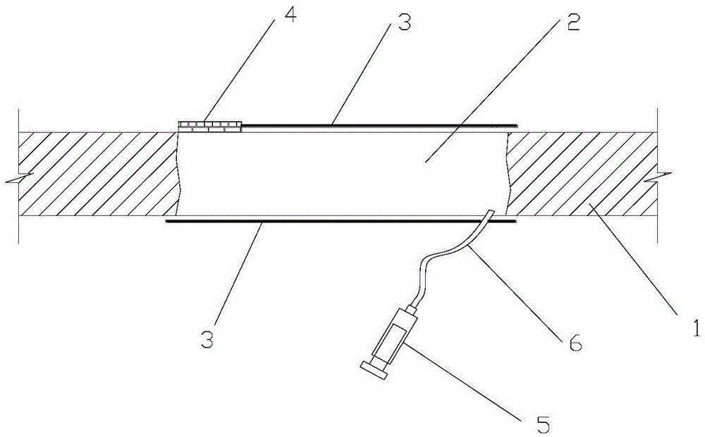 Microbial deposition of calcium carbonate to plug cracks in cast-in-place concrete slabs or bottom slabs