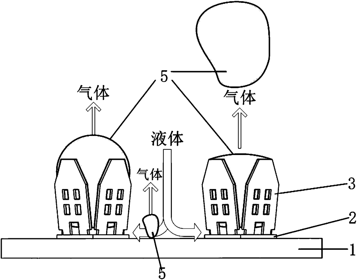 Chip integrated boiling enhancement heat exchange structure and preparation method thereof based on MEMS (Micro Electro Mechanical System) technology