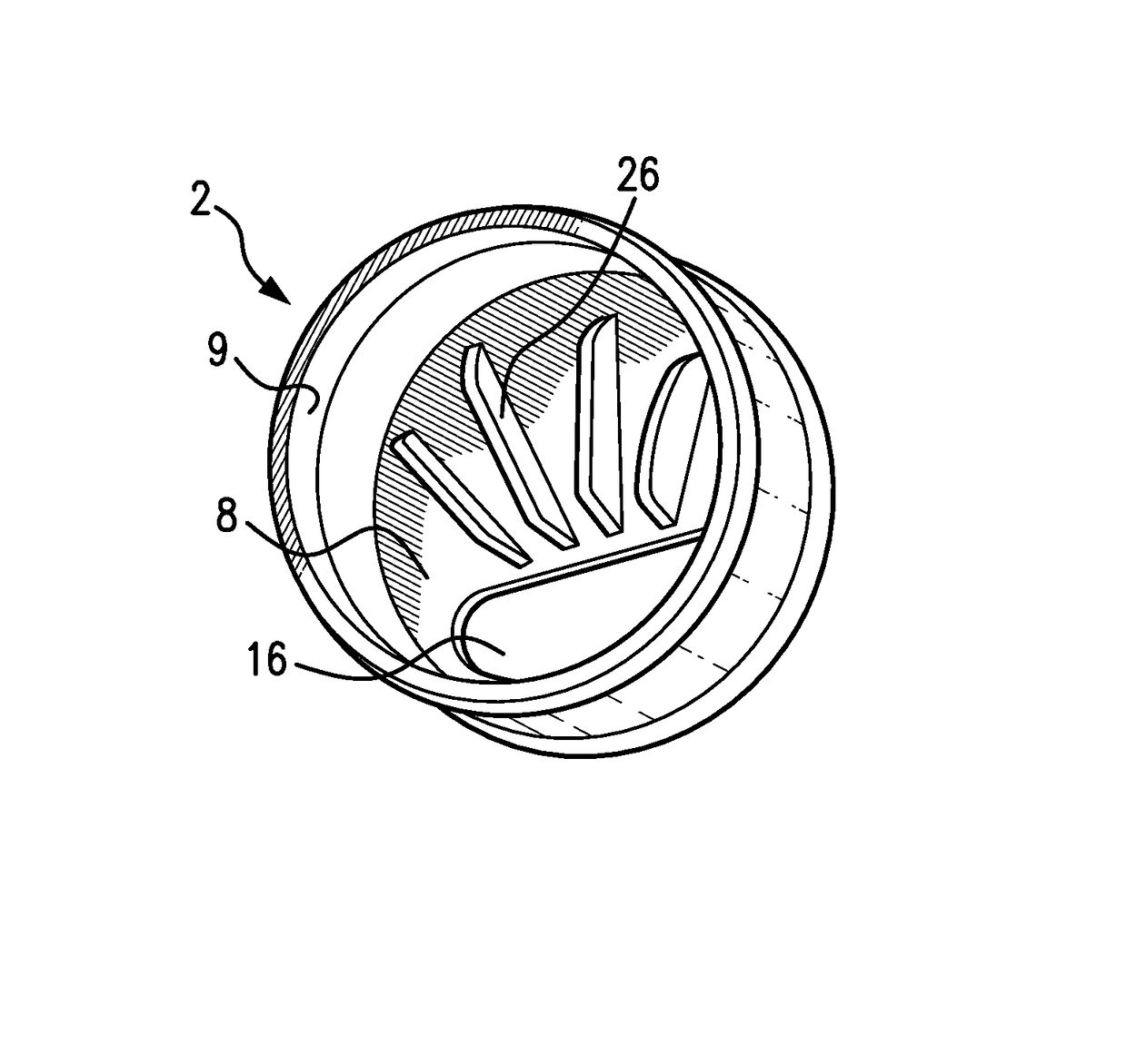 Fitment and container for powdered products, especially powdered products prone to clumping behavior