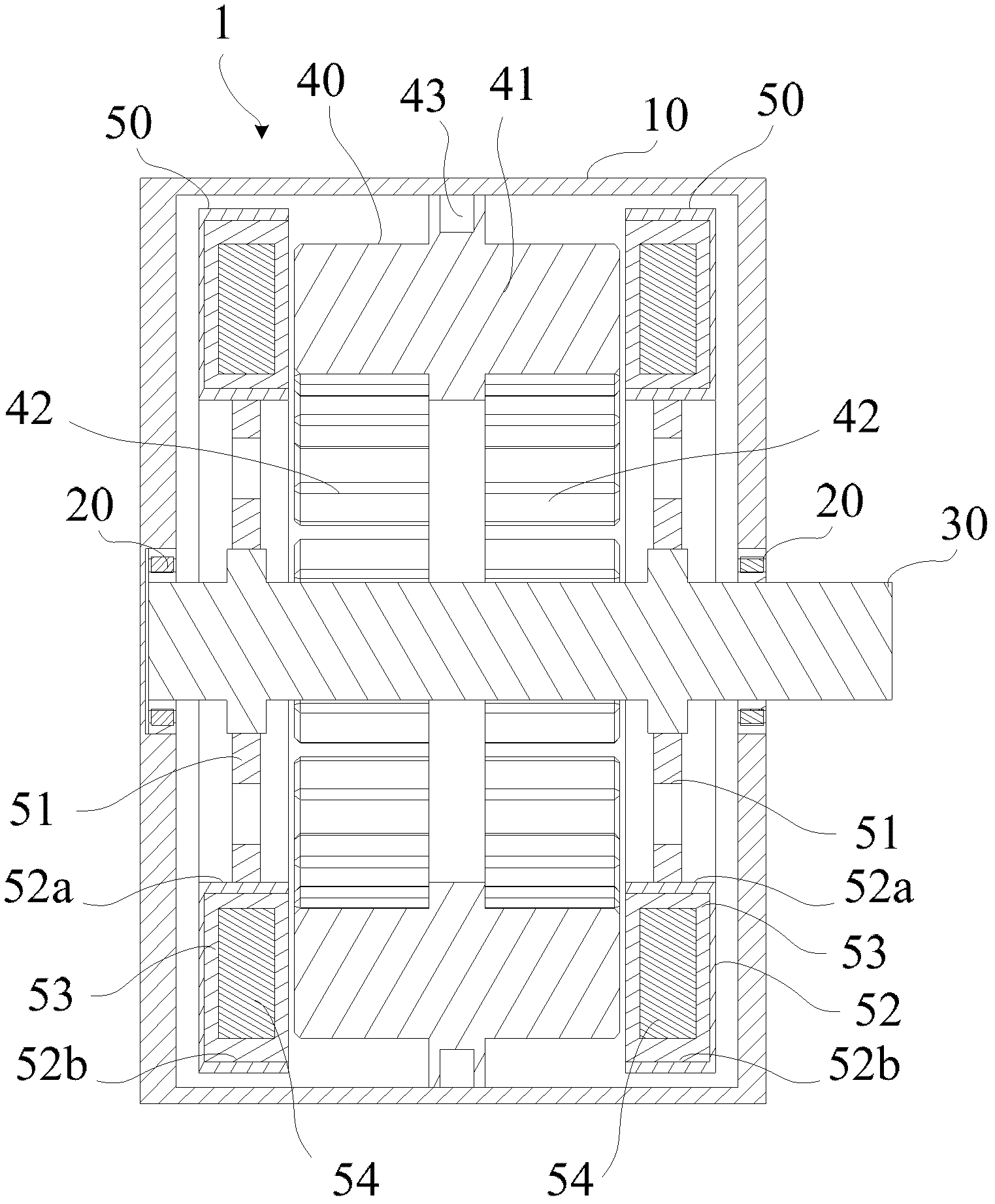 Stator for axial clearance type motor and axial clearance type motor