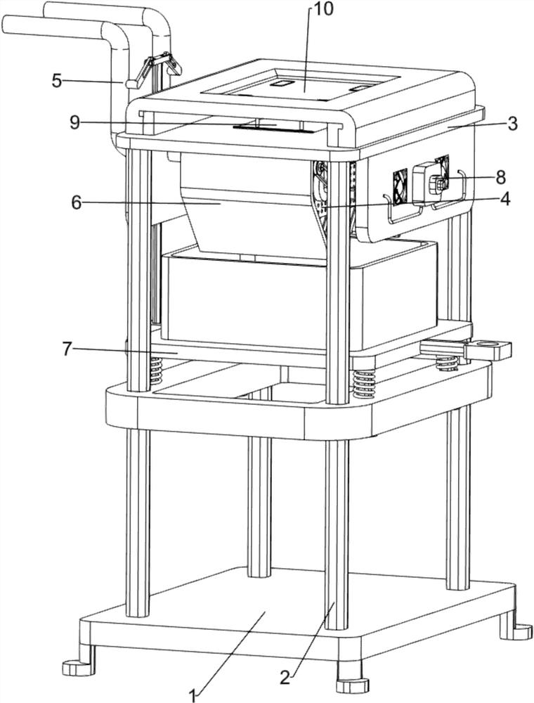 Instrument surface rapid cleaning equipment for clinical laboratory