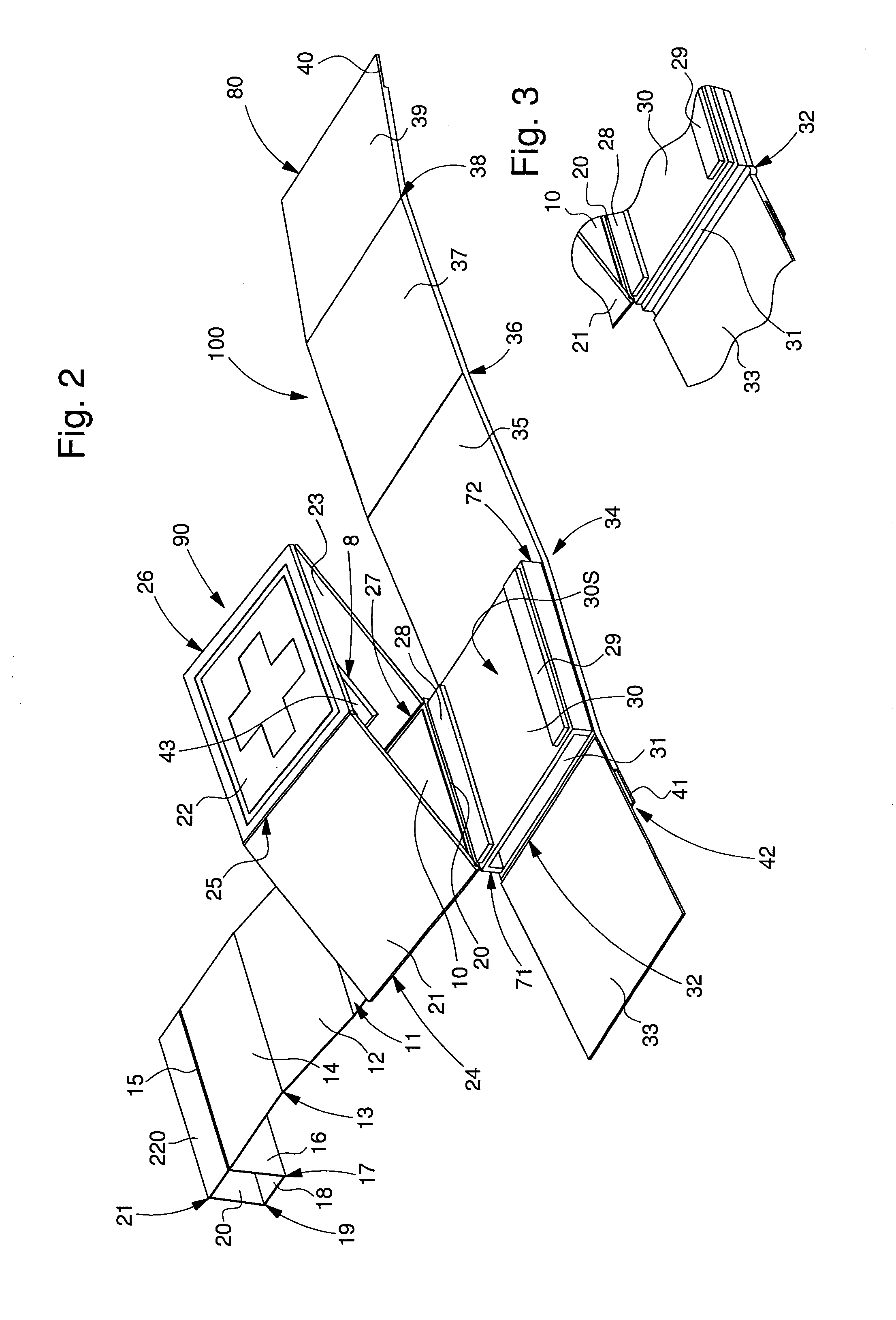 Folding box for a timepiece