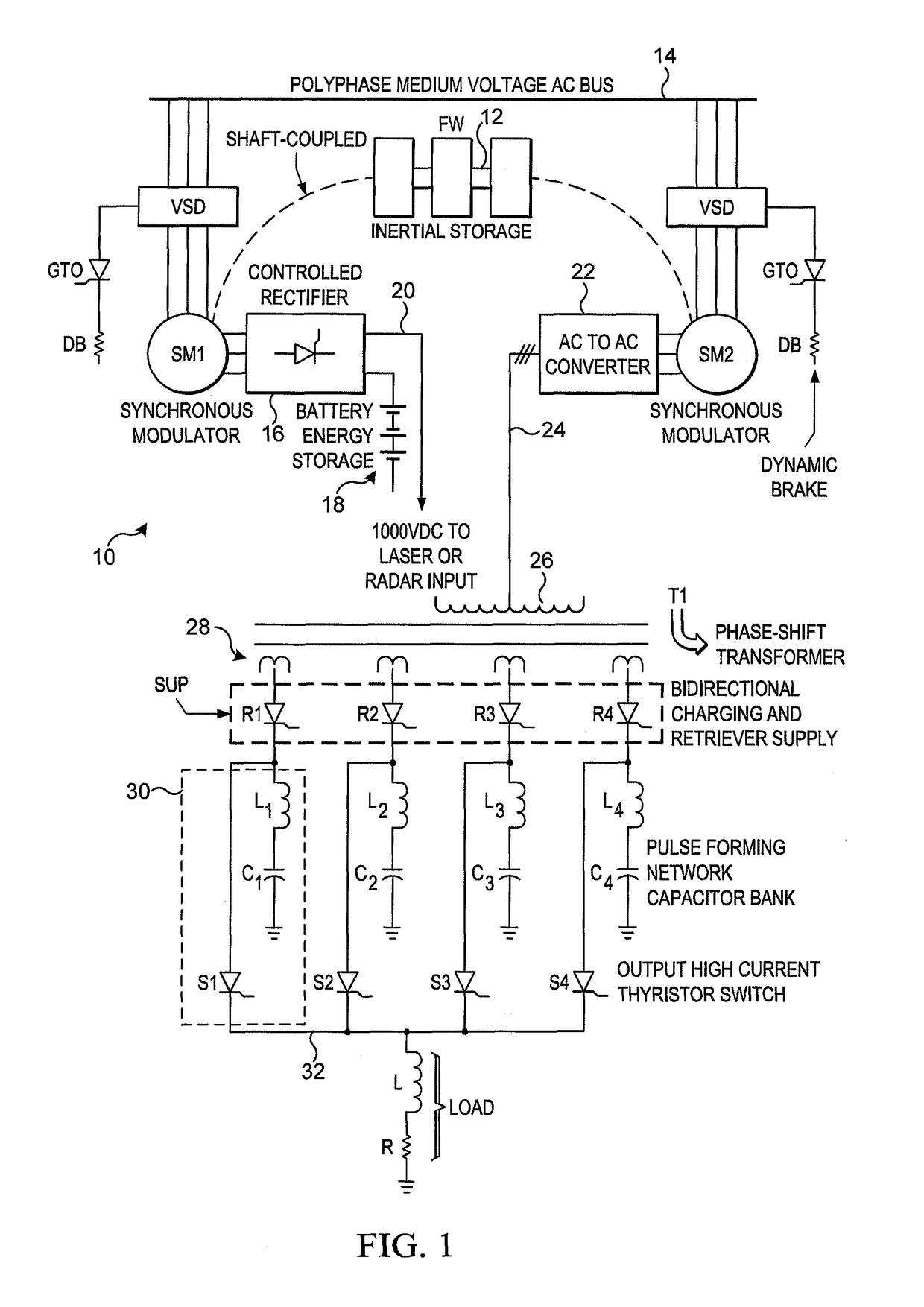 Method and apparatus for control of pulsed power in hybrid energy storage module