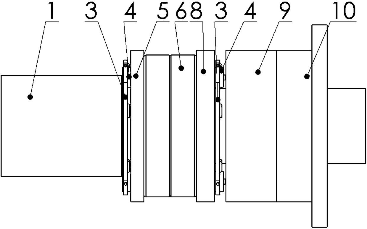 Measuring device and method for rotor axial force of double-screw compressor