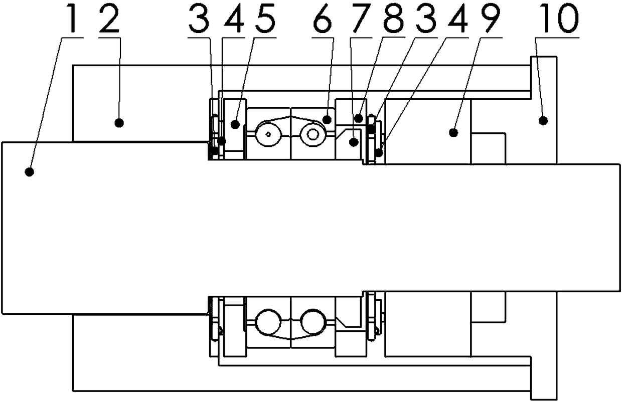 Measuring device and method for rotor axial force of double-screw compressor