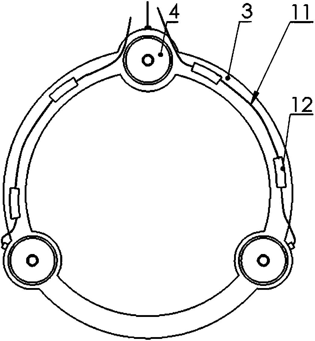 Measuring device and method for rotor axial force of double-screw compressor