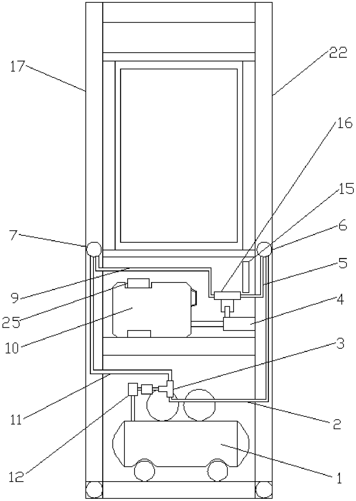 Photocatalyst purification guard type odor removal machine