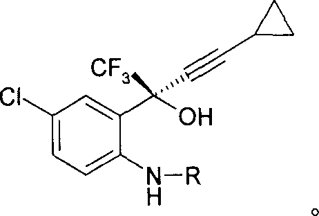 Method for synthesizing anti-AIDS pharmaceutical efavirenz